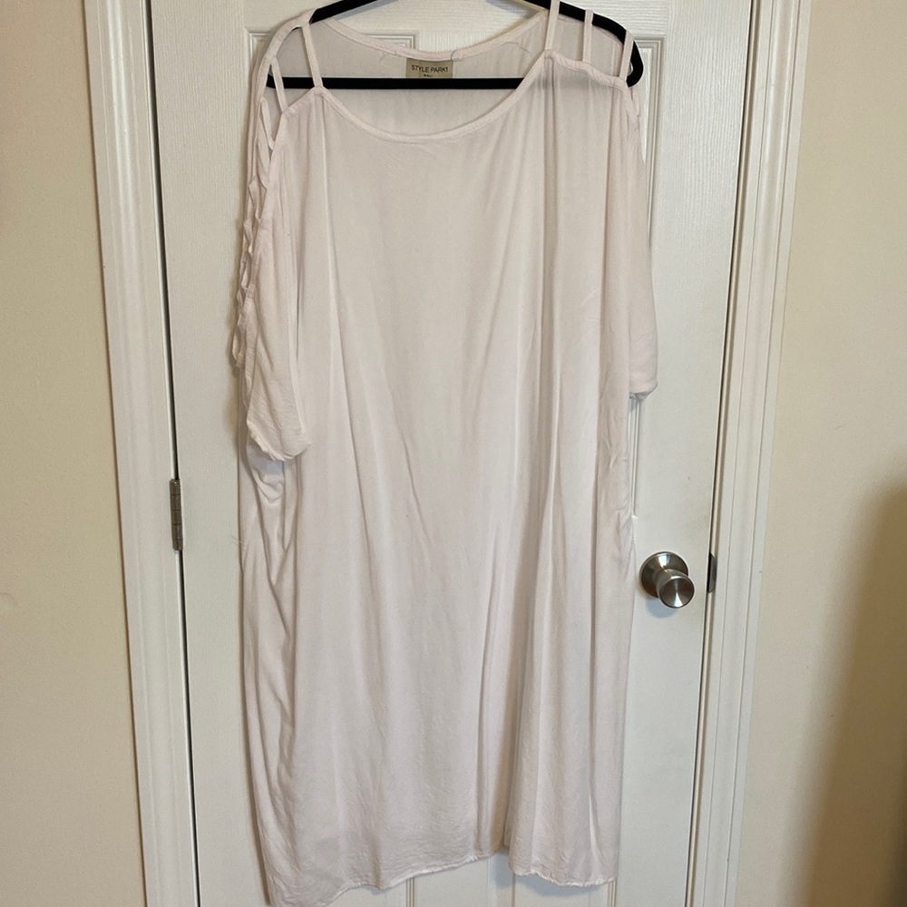 Bathing suit coverup. White. Once size.